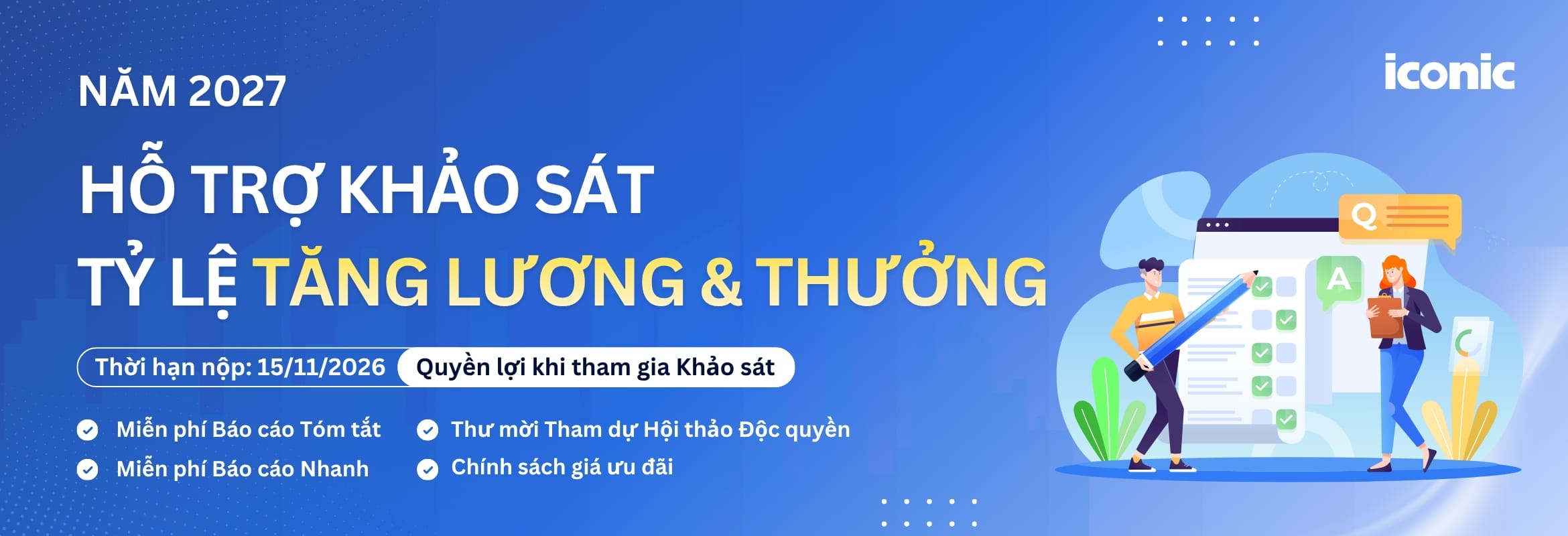 Khảo sát Tỷ Lệ Tăng Lương & Thưởng Việt Nam năm 2027